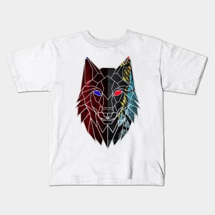 wolf mask Kids T-Shirt